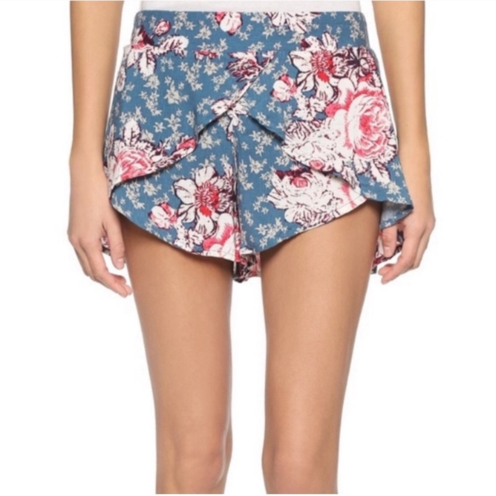 Free People Floral Shorts